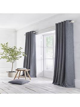 Appletree Boucle Eyelet Lined Curtains