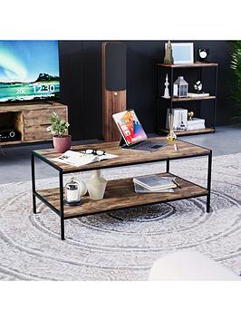 Vida Designs Brooklyn Coffee Table - Dark Oak