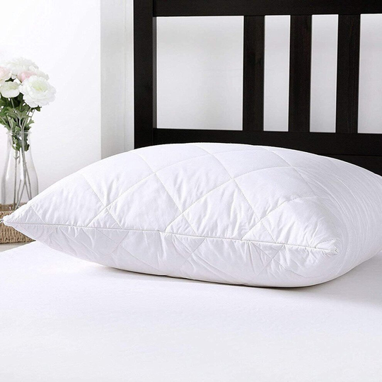 (Quilted Pillow 1 Pc) Dream Sleep Premier Hotel Quality Pillows Anti Allergy Jumbo Super Bounce Back Pillows Ultra Loft Luxury Extra Filled Pillow- 2