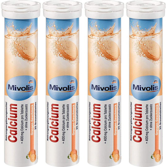 CalciumEffervescent Tablets 4 tubes x 20pcs