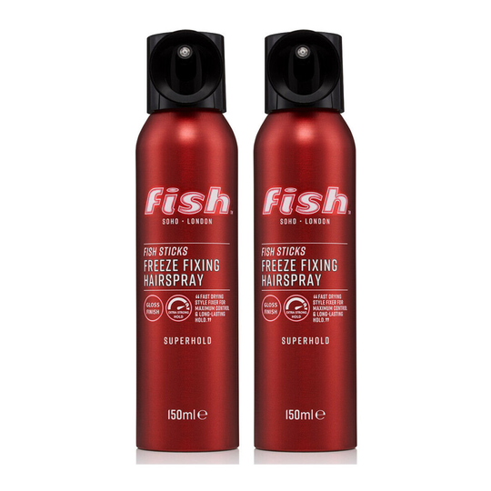 (Duo Pack) Fish Superhold Freeze Fixing Hairspray- 150ml