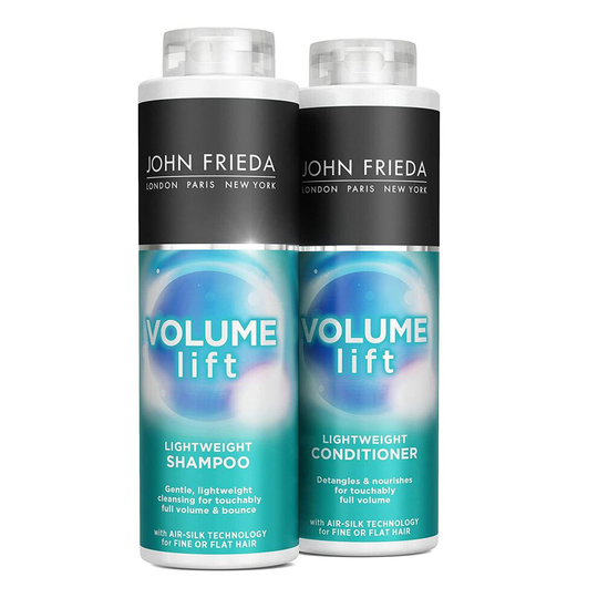 John Frieda Duo Pack Luxurious Volume Touchably Full Volumising Shampoo and Conditioner Set for Fine Hair, 2 x 500 ml