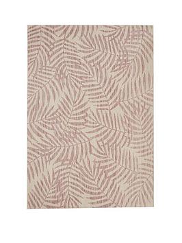 Fern Flatweave Indoor/Outdoor Rug - Pink