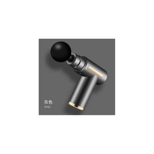 (Gray) 6 Massage head Fascia Massage Gun Percussion Massager Muscle Therapy Deep Tissue