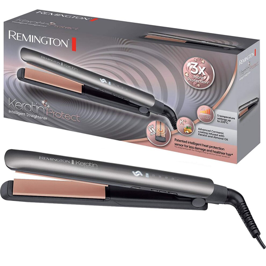 Remington S8598 Keratin Protect Intelligent Hair Straightener Ceramic Fast 230°C