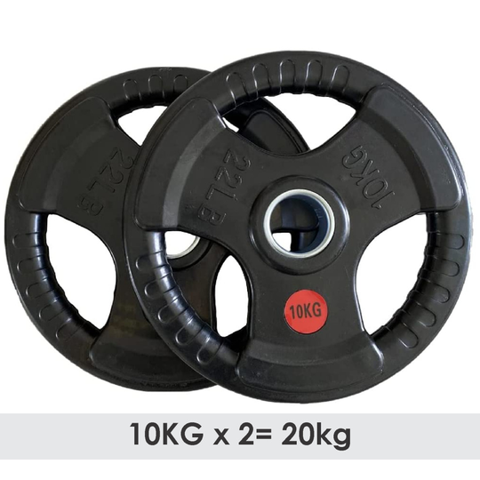(10KG x 2 = 20KG) Weight Plates Set Pair Cast Iron 2" Hole