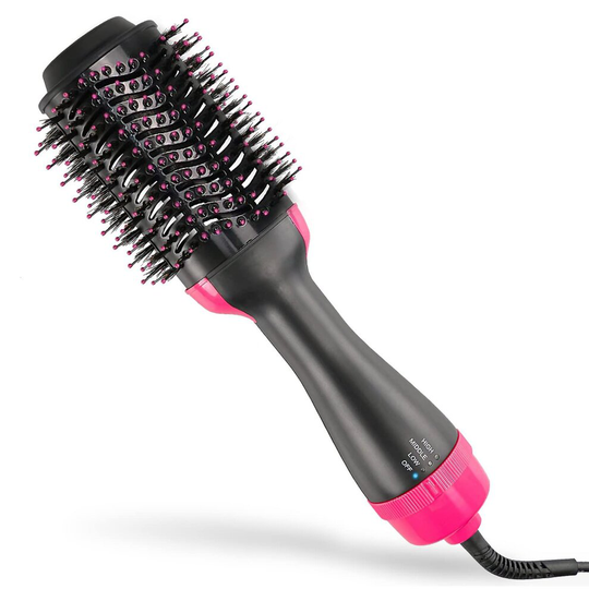 (UK plug version) Blow Curling Hair Dryer Volumizer Brush Curler Negative Ionic Hot Hair Comb