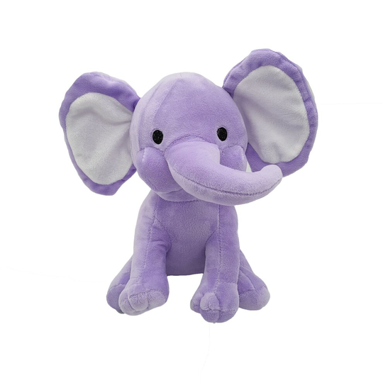 (LightPurple, 25cm/9.84in) Elephant Plush Toy Soft Doll Sleeping Pillow Cushion