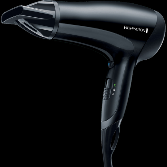Remington D3010 Hair Dryer 2000W Ceramic Ionic Grille With Cool Shot Black