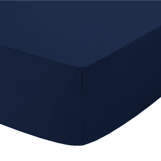 (Navy, 4FT Small Double ) Extra Deep 16" (40cm) Fitted Bed Sheets