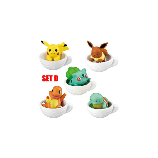 (D) Pokemon Bulbasaur Squirtle Pikachu Sleeping Desk Figure Toys Car Decoration