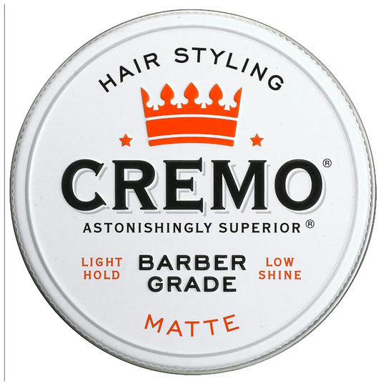 Cremo, Premium Barber Grade, Hair Styling Pomade, Matte, 4 oz (113 g)