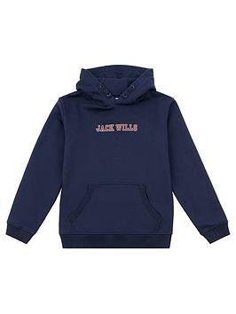 Jack Wills Boys Varsity Oversized Hoodie - Navy