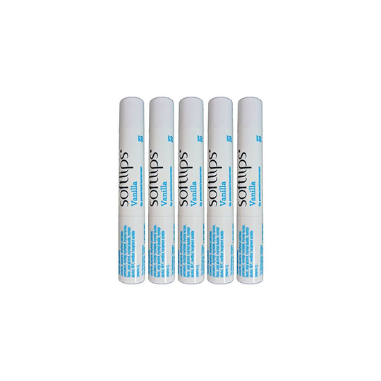 Softlips Lip Balm Protectant SPF 20, Vanilla (Pack of 5)