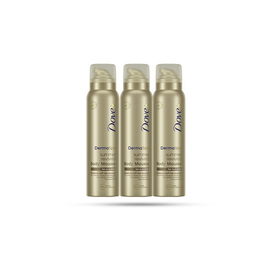 (Fair to Medium Skin-3Pk) Dove DermaSpa Summer Revived Skin Mousse, 3/6 Pk