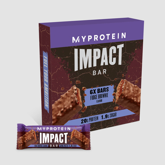 Impact Protein Bar - 6Bars - Fudge Brownie