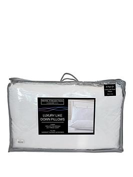 Very Home Luxury Like Down 100% Cotton Cover Pillows (Pair)