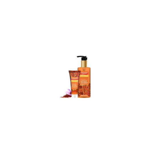 Vaadi Herbals Skin-Whitening Saffron Face Wash with Sandal (210 ml)
