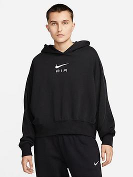 Nike Nsw Air Fleece Hoodie - Black, Black, Size 2Xl, Women