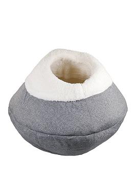 Rosewood Round Cosy Plush Cat Cave 40Cm