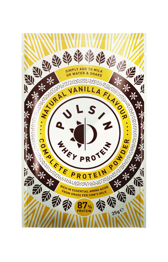 Pulsin Vanilla Whey Protein Powder, 25gr