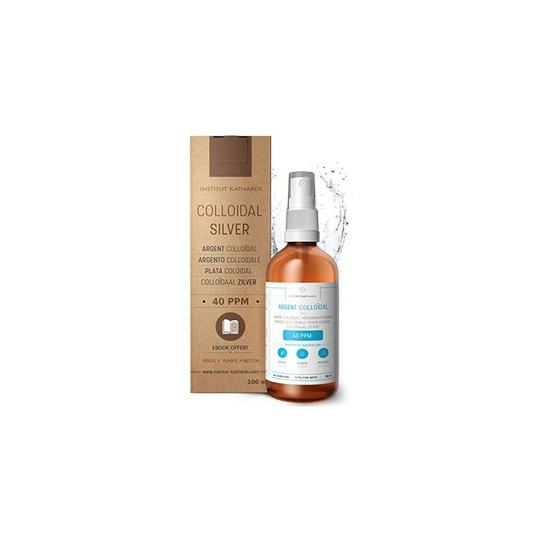 Premium Colloidal Silver Spray 40 PPM 100mL 100% Natural Superior Concentration, Smaller Particles = Better Results Certified by 3 Independent