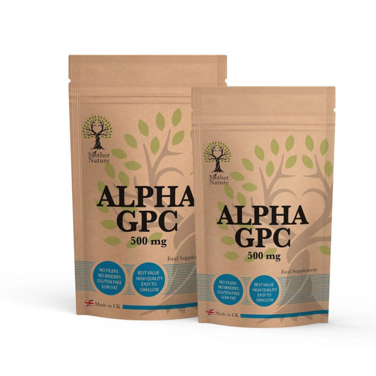 (30 Capsules) Alpha GPC 500mg Capsules Strongest & Effective Nootropic Alpha Gpc Supplement Vegan