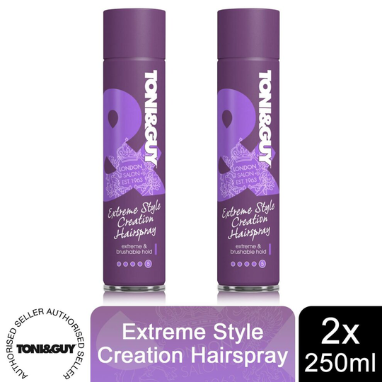 2x Toni & Guy Extreme Style Creation Hairspray