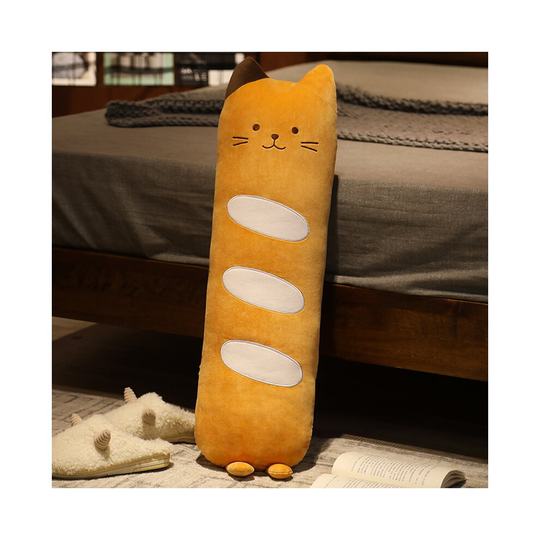(80cm/31.5in) Long Plush Cat Toy Bread Pillow Soft Stuffed Hug Sleeping Animals Doll Kid Gift