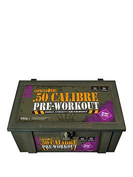 Grenade 50. Calibre Pre Workout Energy Boost Ammo Box 580G - Berry Blast