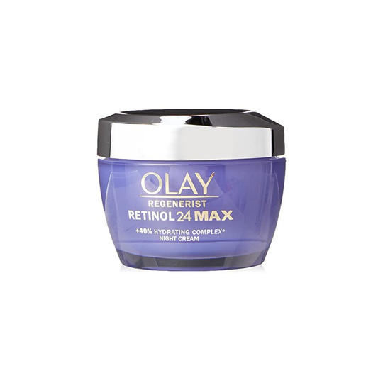 Olay Retinol 24 MAX Night Cream With 40% More Retinol Complex, Advanced Anti-Ageing Eye Cream For Firmer Skin, Reduces Wrinkles, Fine Lines And