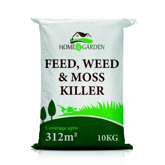 Home & Garden Weed, Feed & Moss Killer Fertiliser - 10kg