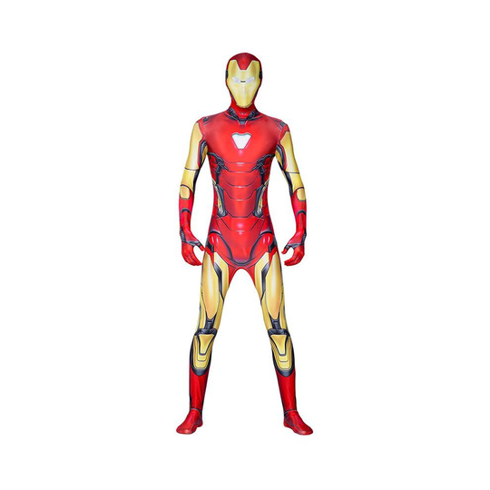 (140) Avengers Endgame Iron Man Mark 85 Cosplay Costume Zentai Suit For Adult & Kids
