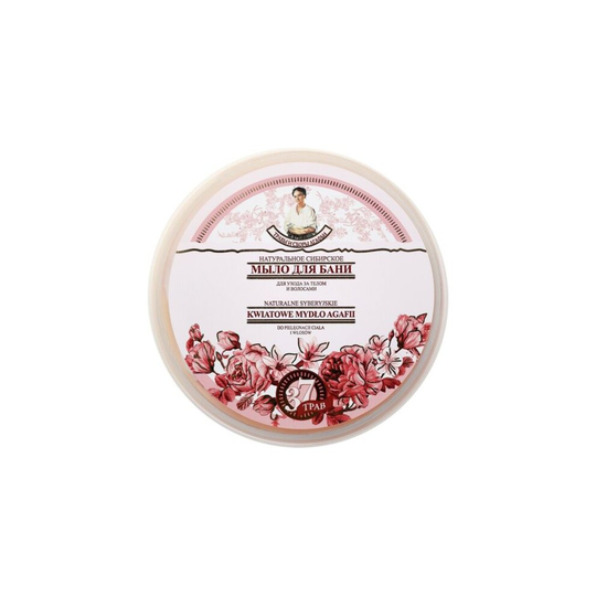 Babuszka Agafia Siberian Natural Flower Soap for Washing Body and Hair 500ml