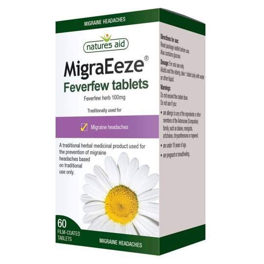 Natures Aid Migraeeze Feverfew 60 Tabs