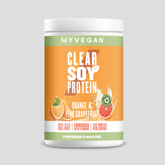 Clear Soy Protein Powder - 20servings - Orange and Pink Grapefruit