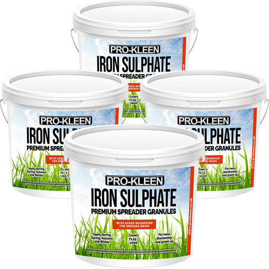 (4 x 2.5KG) ProKleen Iron Sulphate Spreader Granules