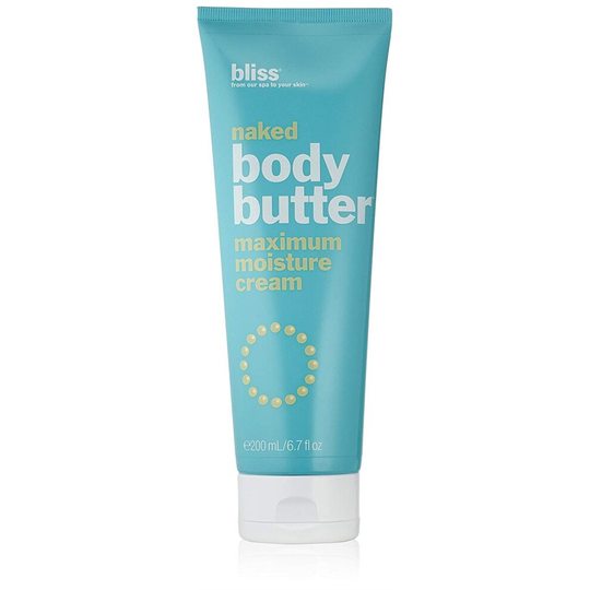 BLISS NAKED BODY BUTTER MAXIMUM MOISTURE CREAM 6.7 OZ