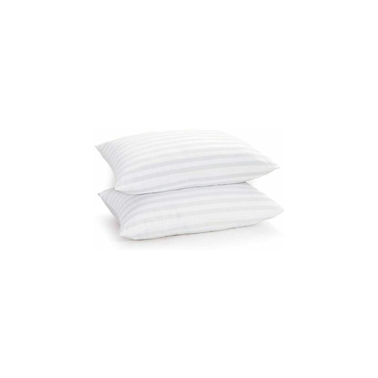 (Stripe Filled Pillow) Dream Sleep Luxury Soft Memory Foam Stripe Filled PIllow Orthopedic Shoulder Neck Pain Relief Air Flow Bed Pillows Pack of 2