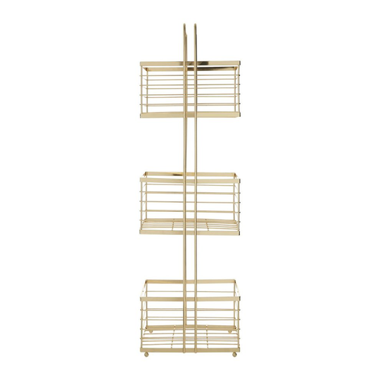 3-Tier Storage Caddy, Iron Wire, Gold