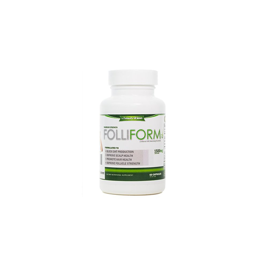 Folliform | DHT Blocker for Men and Women | 1500mg Natural Hair Loss Supplement | Saw Palmetto Pygeum Nettle Root Formula