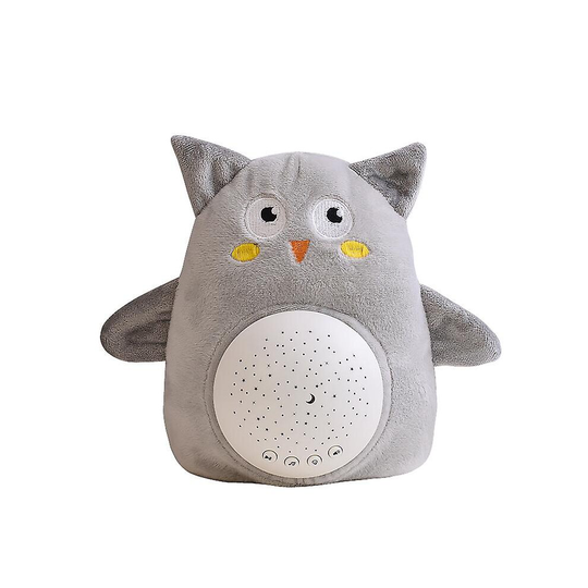 (Owl) Night Light Baby Newborns Gypsophila Sleeping Projector Music Plush Toy