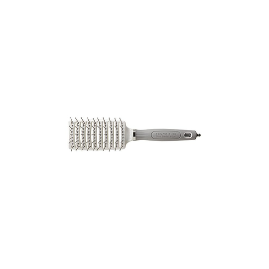 Olivia Garden Ceramic + Ion™ Turbo Vent Pro Styler Hair Brush - Anti-Static, Tourmaline-Ion & Nylon Bristles