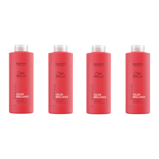 Wella INVIGO Color Brilliance Color Protection Fine/Normal Shampoo 1000ml x4