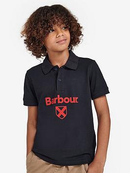 Barbour Boys Floyd Polo - Navy