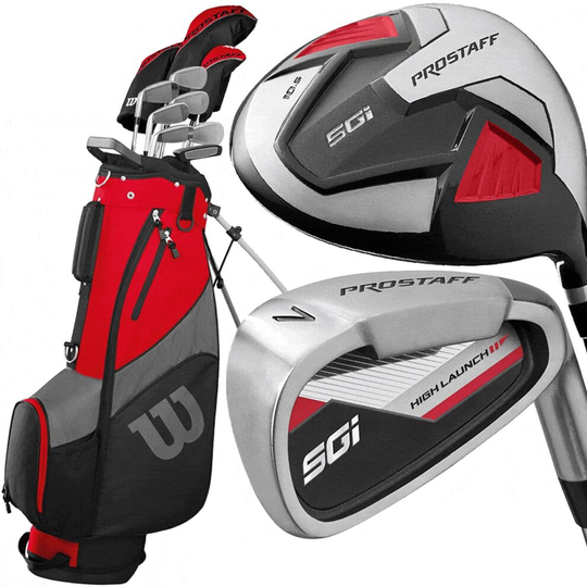 Wilson Pro Staff SGI Mens Complete Golf Club Set Steel +1 Inch Longer