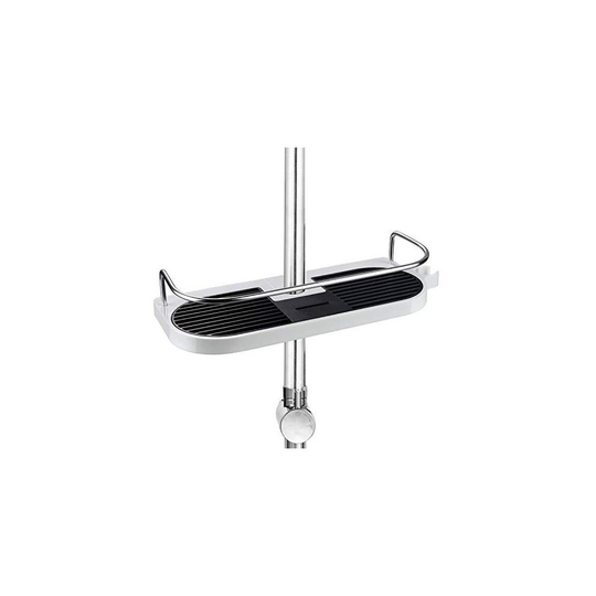 homeasy Bathroom Shower Shelf, Shower Caddy Bathroom Organiser No Drilling Shower Holders Storage for Soap Shampoo Shower Rack Hanging with Buckle a