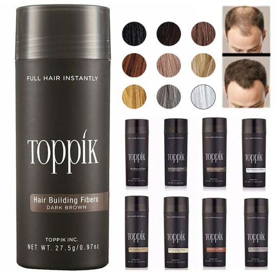 (Medium Brown) Toppik Hair Building Keratin Fibers - Black 27.5g