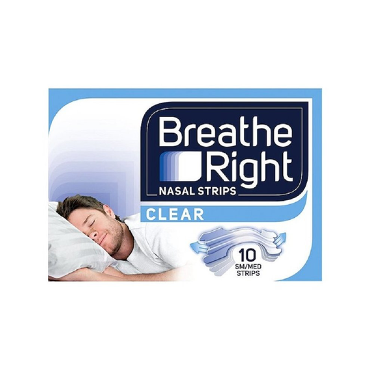 Breath Right Nasal Strips Small/Medium - 10 Clear Strips