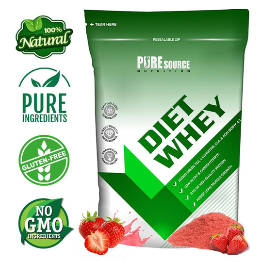 (2Kg, Strawberry) Diet Whey Powder Weight Fat Loss Meal Shake PSN